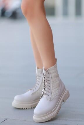 Utag Bej Cilt Bağcıklı Bot Utag Bej Cilt Bağcıklı Bot