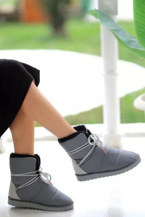 Cora Gri Bağcıklı Bot Cora Gri Bağcıklı Bot