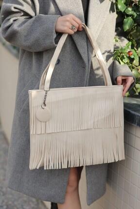 Zoey Bej Cilt Kol Çantası