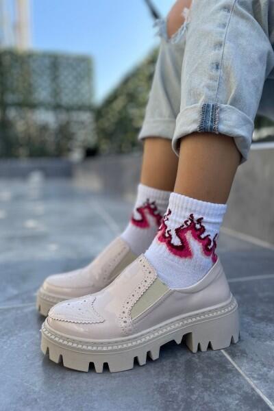 Hote Bej Rugan Oxford Ayakkabı Hote Bej Rugan Oxford Ayakkabı