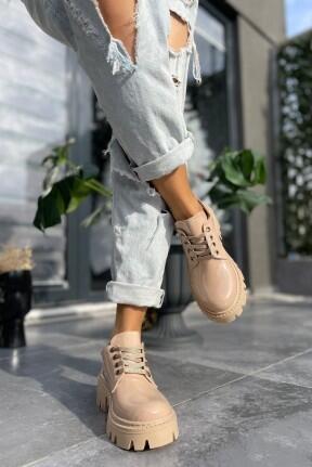 Otya Nude Rugan Bağcıklı Oxford Ayakkabı Otya Nude Rugan Bağcıklı Oxford Ayakkabı