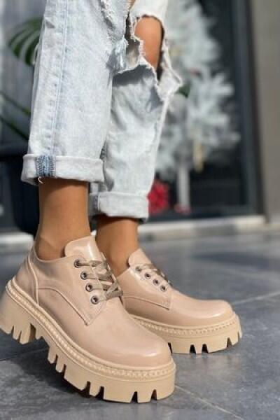 Otya Nude Rugan Bağcıklı Oxford Ayakkabı Otya Nude Rugan Bağcıklı Oxford Ayakkabı