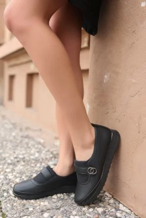 Amma  Siyah Cilt  Spor Ayakkabı