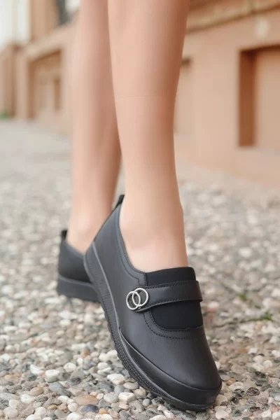 Amma  Siyah Cilt  Spor Ayakkabı