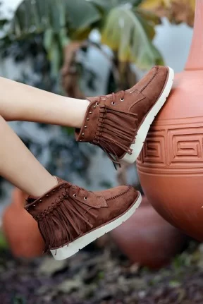 Trula Taba Süet Bağcıklı Bot Trula Taba Süet Bağcıklı Bot