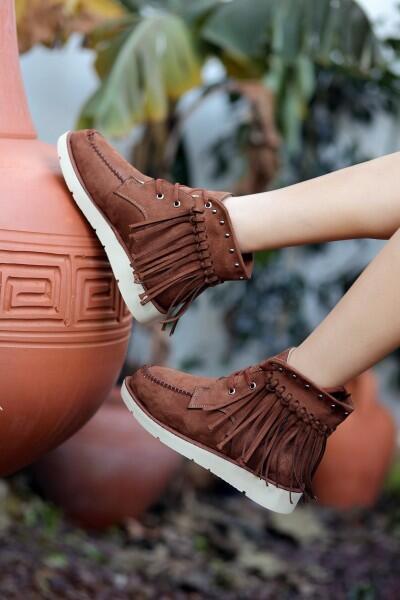 Trula Taba Süet Bağcıklı Bot Trula Taba Süet Bağcıklı Bot