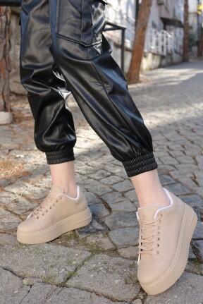 Leran Nude Cilt Bağcıklı Spor Ayakkabı Leran Nude Cilt Bağcıklı Spor Ayakkabı