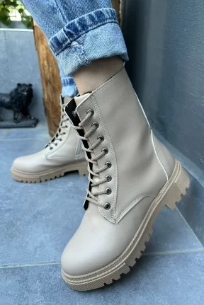 Ceon Nude Cilt Bağcıklı Bot Ceon Nude Cilt Bağcıklı Bot