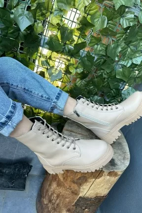 Ceon Nude Cilt Bağcıklı Bot Ceon Nude Cilt Bağcıklı Bot