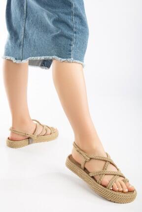 Fore Gold Halatlı Sandalet Fore Gold Halatlı Sandalet