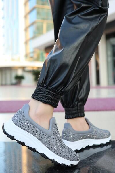 Mıry Gri Streç Spor Ayakkabı Mıry Gri Streç Spor Ayakkabı