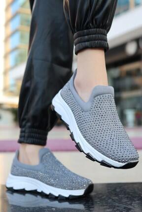 Mıry Gri Streç Spor Ayakkabı Mıry Gri Streç Spor Ayakkabı