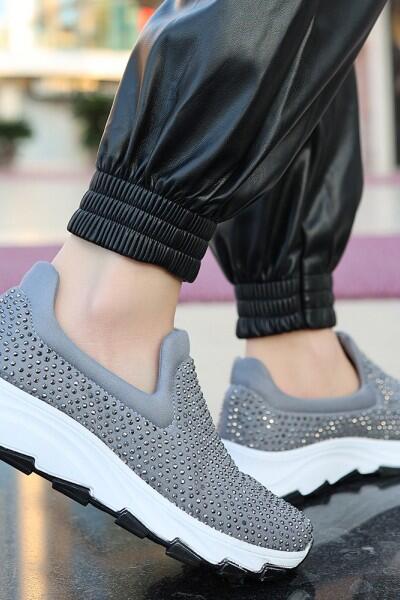 Mıry Gri Streç Spor Ayakkabı Mıry Gri Streç Spor Ayakkabı