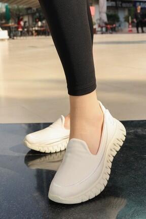 Zlata Bej Cilt Babet Ayakkabı Zlata Bej Cilt Babet Ayakkabı