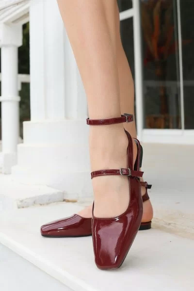 Katrin Bordo Rugan Babet Ayakkabı Katrin Bordo Rugan Babet Ayakkabı