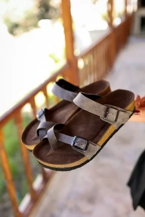 Opil Gri Nubuk Terlik Opil Gri Nubuk Terlik