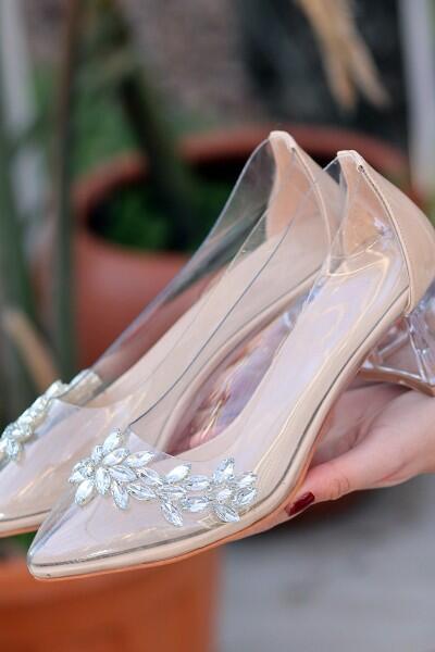 Tammy Nude Cilt Şeffaf Topuklu Ayakkabı Tammy Nude Cilt Şeffaf Topuklu Ayakkabı