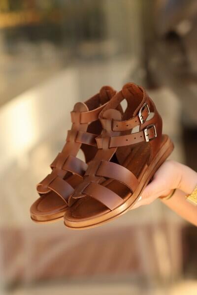 Kamila Taba Deri Sandalet