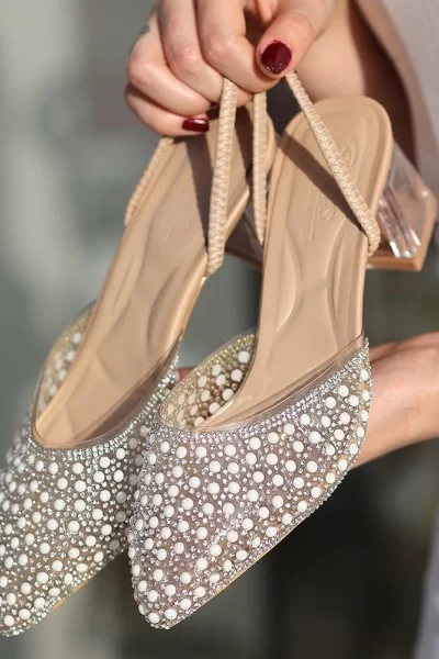 Zual Nude Cilt Topuklu Ayakkabı