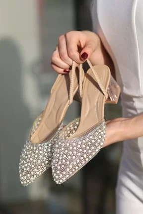 Zual Nude Cilt Topuklu Ayakkabı Zual Nude Cilt Topuklu Ayakkabı