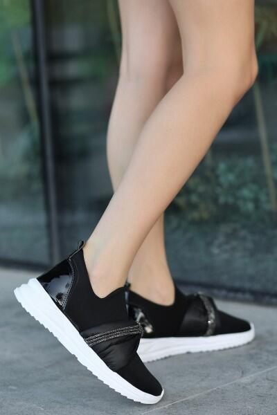 Stew Siyah Streç Spor Ayakkabı Stew Siyah Streç Spor Ayakkabı