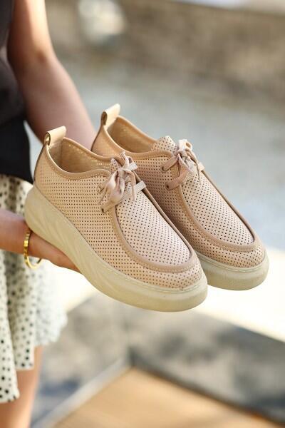 Freya Nude Cilt Bağcıklı Spor Ayakkabı Freya Nude Cilt Bağcıklı Spor Ayakkabı