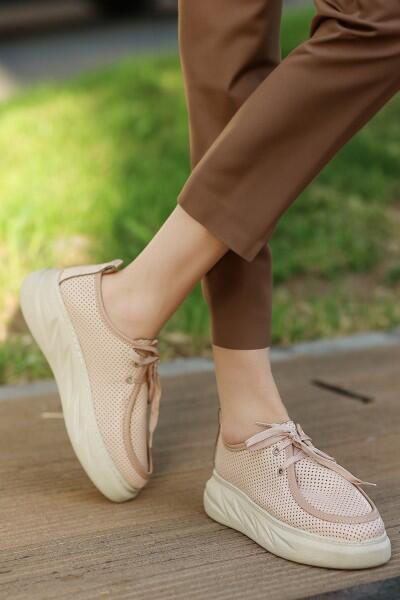 Freya Nude Cilt Bağcıklı Spor Ayakkabı Freya Nude Cilt Bağcıklı Spor Ayakkabı