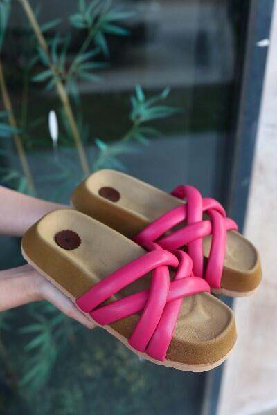 Tenda Fuşya Cilt Terlik Tenda Fuşya Cilt Terlik