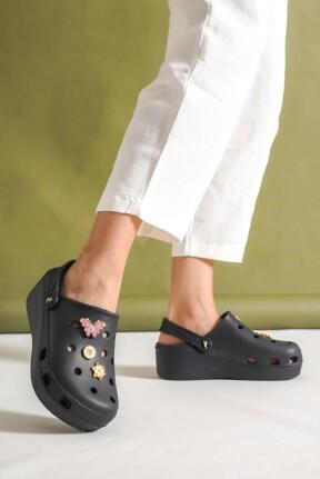 Mima Siyah Dolgu Topuk Terlik Mima Siyah Dolgu Topuk Terlik