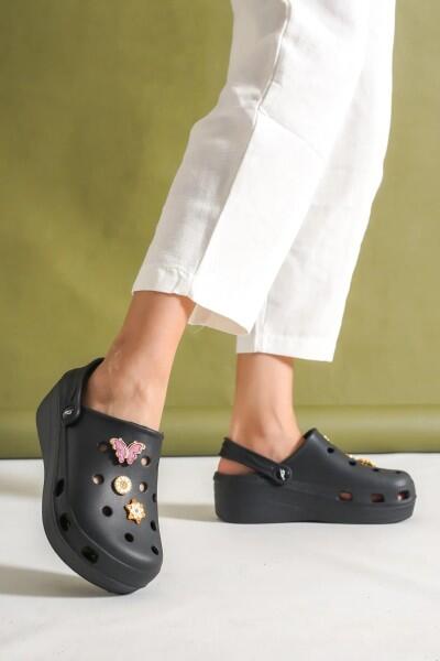 Mima Siyah Dolgu Topuk Terlik Mima Siyah Dolgu Topuk Terlik