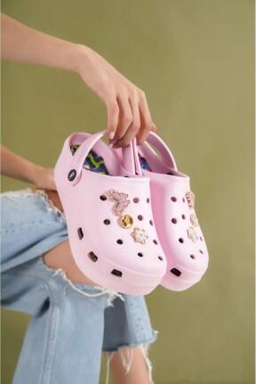 Mima Pembe Dolgu Topuk Terlik Mima Pembe Dolgu Topuk Terlik