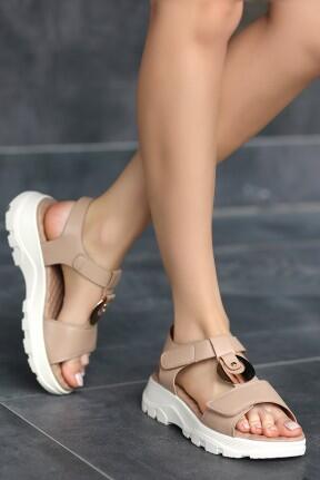 Shai Nude Cilt Cırt Cırtlı Sandalet Shai Nude Cilt Cırt Cırtlı Sandalet