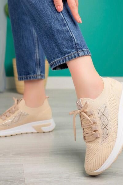 Edne Bej Triko Bağcıklı Spor Ayakkabı