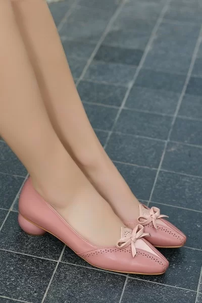 Yuol Pudra Cilt Topuklu Ayakkabı