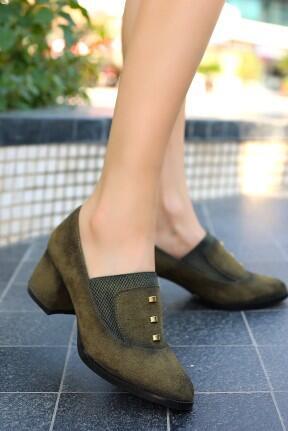 Rotta Yeşil Süet Topuklu Ayakkabı Rotta Yeşil Süet Topuklu Ayakkabı