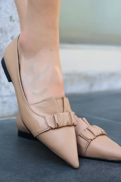 Mirga Nude Cilt Topuklu Ayakkabı