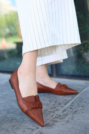 Mirga Taba Cilt Topuklu Ayakkabı