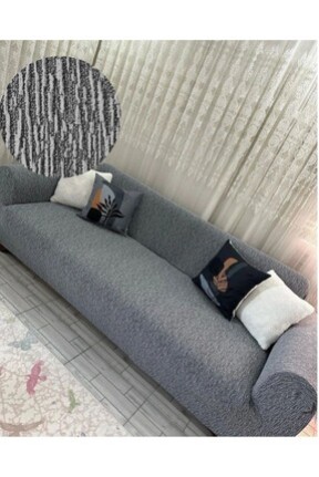 FaiendDüz Jakarlı 3 Kişilik Gri Kanepe Örtüsü | Lastikli Koltuk Örtüsü |çekyat Örtüsü| koltuk kılıfı FaiendDüz Jakarlı 3 Kişilik Gri Kanepe Örtüsü | Lastikli Koltuk Örtüsü |çekyat Örtüsü| koltuk kılıfı