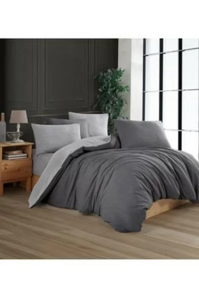 conzalizaLastikli Çarşaflı Çift Kişilik Nevresim Takımı | LuxCotton Model | Pamuklu