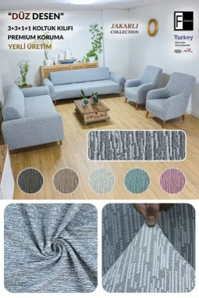 FaiendJakarlı Düz Desen 3 3 1 1 Gri Lastikli Kanepe Örtüsü | Lastikli Koltuk Örtüsü | koltuk kılıfı Takımı FaiendJakarlı Düz Desen 3 3 1 1 Gri Lastikli Kanepe Örtüsü | Lastikli Koltuk Örtüsü | koltuk kılıfı Takımı