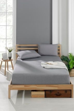 ValeziumAkfil Kumaş Lastikli Fıtted Yastıklı Çarşaf Seti