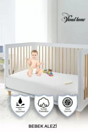 Vionel Home%100 Pamuklu, Sıvı Geçirmez Bebek Ve Çocuk Yatak Koruyucu Alezi, Park Beşik Yatak Koruyucu Alez Vionel Home%100 Pamuklu, Sıvı Geçirmez Bebek Ve Çocuk Yatak Koruyucu Alezi, Park Beşik Yatak Koruyucu Alez