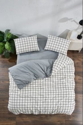 ValeziumBEYAZ KARE ANTRASİT LASTİKLİ ÇARŞAFLI TEK KİŞİLİK NEVRESİM TAKIMI 1 YASTIK KILIFLI ValeziumBEYAZ KARE ANTRASİT LASTİKLİ ÇARŞAFLI TEK KİŞİLİK NEVRESİM TAKIMI 1 YASTIK KILIFLI