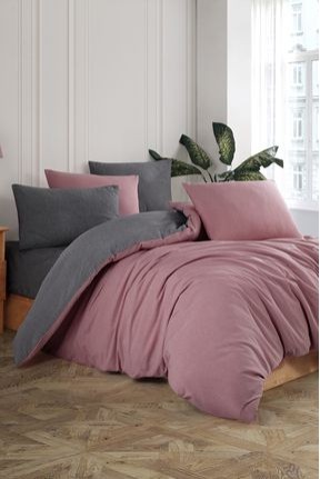 conzalizaLastikli Çarşaflı Çift Kişilik Nevresim Takımı | Mürdüm Antrasit | conzalizaLastikli Çarşaflı Çift Kişilik Nevresim Takımı | Mürdüm Antrasit |