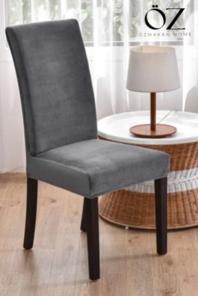 ÖZMAKANSandalye Kılıfı Antrasit Renk ,yıkanabilir, Lastikli ,kadife Kumaş Sandalye Örtüsü 1 Adet ÖZMAKANSandalye Kılıfı Antrasit Renk ,yıkanabilir, Lastikli ,kadife Kumaş Sandalye Örtüsü 1 Adet