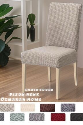 ÖZMAKANYüksek Kaliteli Sandalye Kılıfı, Sandalye Örtüsü, Lastikli, Likralı , Yıkanabılır 1 Adet Vizon Renk ÖZMAKANYüksek Kaliteli Sandalye Kılıfı, Sandalye Örtüsü, Lastikli, Likralı , Yıkanabılır 1 Adet Vizon Renk