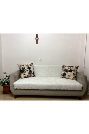 KÜÇÜKSOYBeyaz Kadifemsi Kumaş Gofre Desen Kaymaz Süngerli Çekyat-koltuk Örtüsü KÜÇÜKSOYBeyaz Kadifemsi Kumaş Gofre Desen Kaymaz Süngerli Çekyat-koltuk Örtüsü