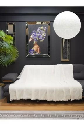 Star Home Collections 170x220 Ekru Pamuklu Koltuk Örtüsü