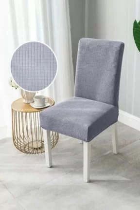 FaiendGri Sandalye Kılıfı Yıkanabilir Likralı Esnek Lastikli Sandalye Örtü FaiendGri Sandalye Kılıfı Yıkanabilir Likralı Esnek Lastikli Sandalye Örtü