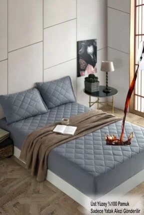 FormeyaPamukkale Renkli Alez Gri Kapitone Sıvı Geçirmez Yatak Koruyucu Fitted Alez Çarşaf 10 Ebat FormeyaPamukkale Renkli Alez Gri Kapitone Sıvı Geçirmez Yatak Koruyucu Fitted Alez Çarşaf 10 Ebat